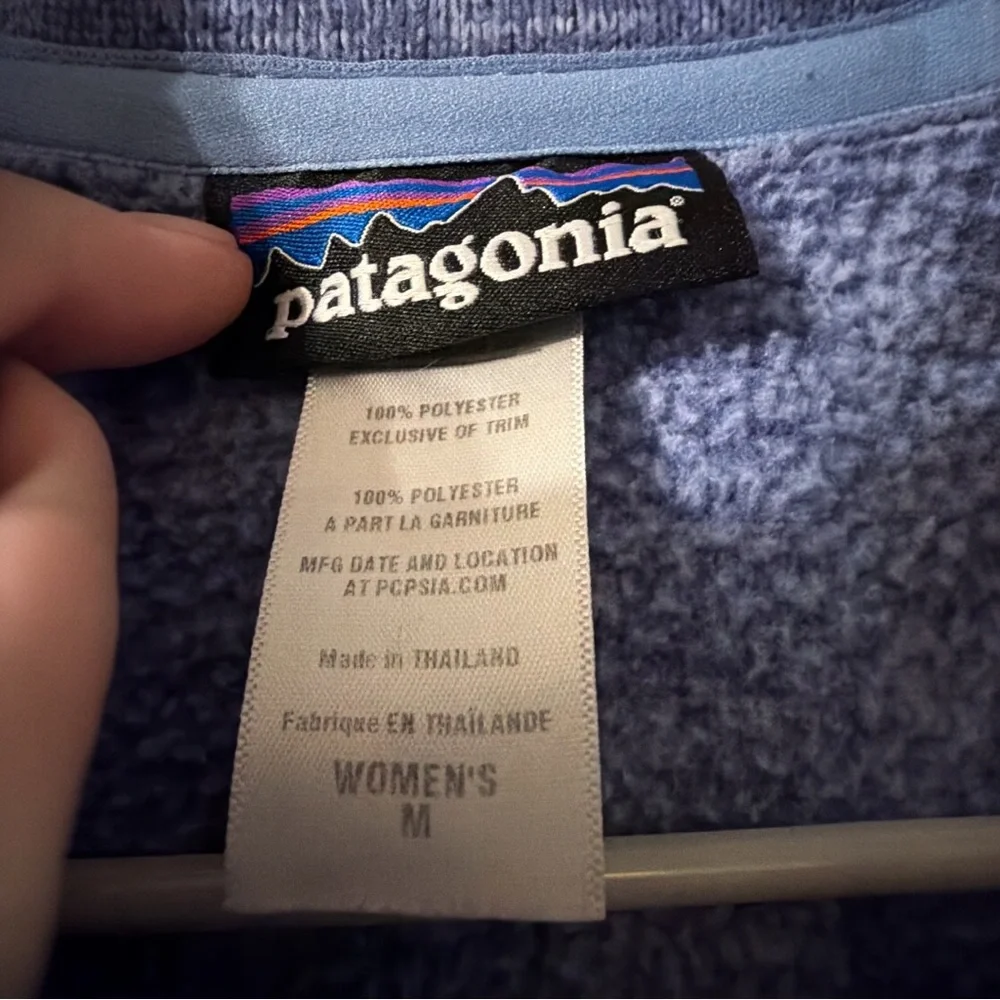 Patagonia Better Sweater Full Zip Jacket Women’s Medium Blue Fleece - Picture 5 of 5